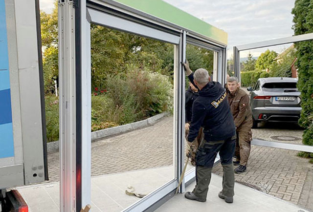 Montage großes Fenster