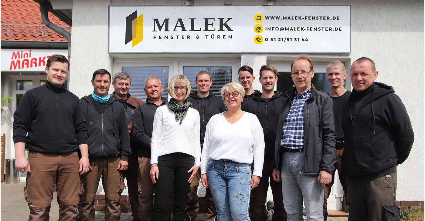 Teamfoto Malek Fenster & Türen Hildesheim
